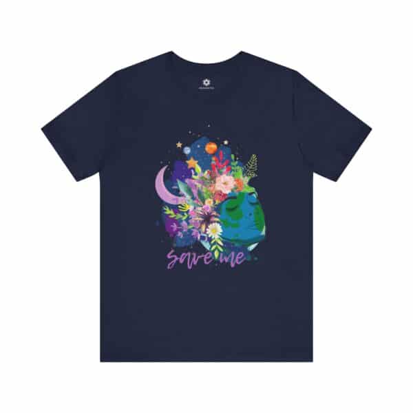 Earth, Save Me Tee, Vibrant Art Shirt for Eco-Lovers & Planet Protectors - Image 4
