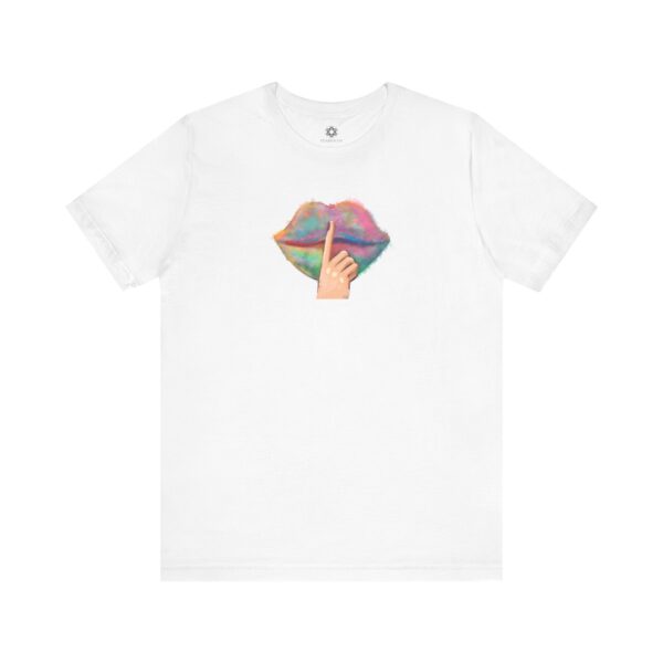 Say No More Lips Tee, Rainbow Pop Art for the Bold & Unbothered