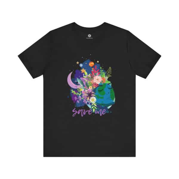 Earth, Save Me Tee, Vibrant Art Shirt for Eco-Lovers & Planet Protectors - Image 2