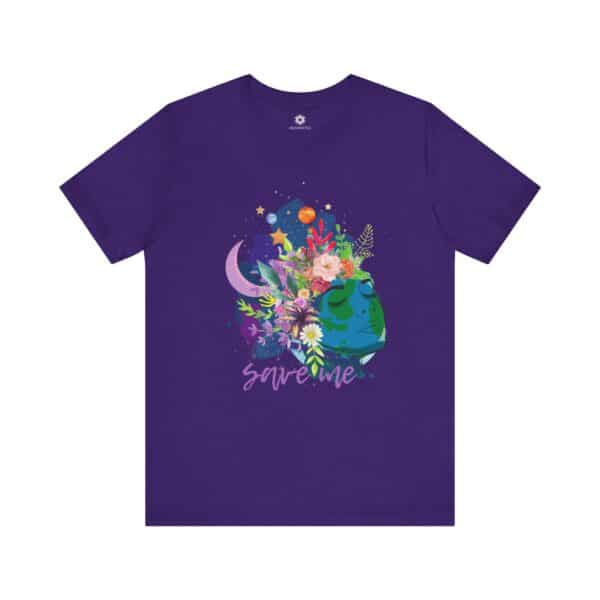 Earth, Save Me Tee, Vibrant Art Shirt for Eco-Lovers & Planet Protectors - Image 7