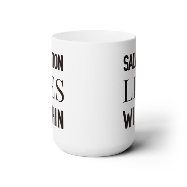 Salvation Lies Within Coffee Mug, Funny Mindfulness Gift for Yogis, Healers & Inner Peace Seekers ☕🧘‍♀️✨ - Image 2