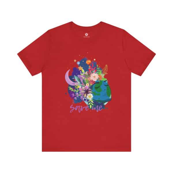 Earth, Save Me Tee, Vibrant Art Shirt for Eco-Lovers & Planet Protectors - Image 9