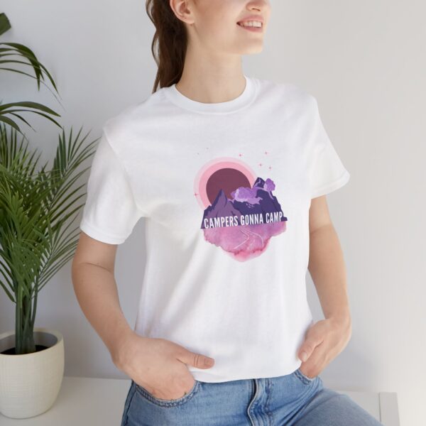 Campers Gonna Camp Tee, Moody Mountain Vibes for Nature-Loving Souls - Image 4