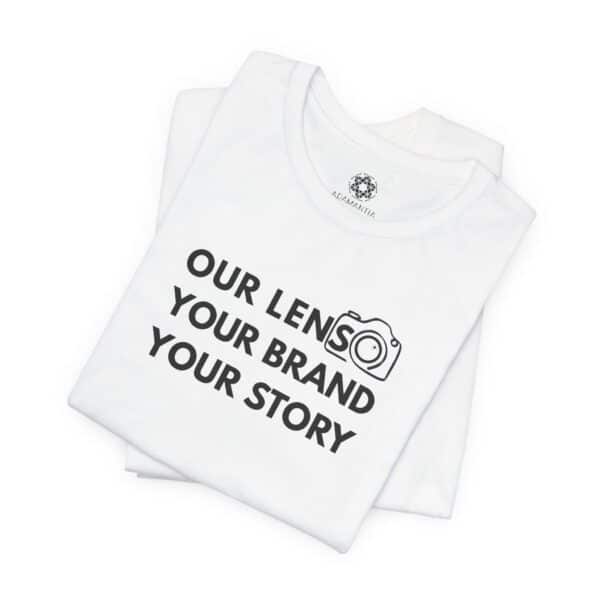 Our Lens, Your Brand, Your Story T-Shirt | For Visual Storytellers, Creatives & Brand Photographers - Image 8