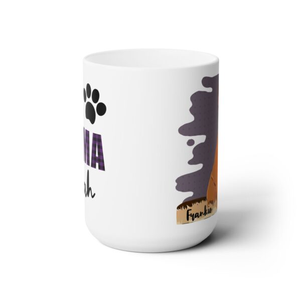 Fur Mama Custom Mug – Personalized Pet Portrait Gift for Dog & Cat Lovers - Image 2