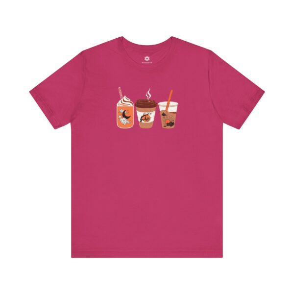 Coffee Cups T-Shirt, Cute Unisex Tee for Coffee Lovers, Fall Girls & Brew Babes ☕🍁 - Image 11