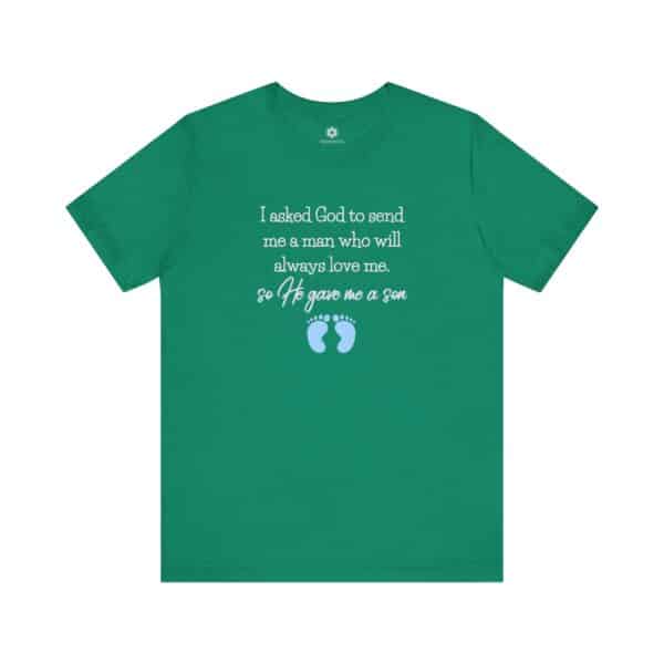 He Gave Me a Son T-Shirt, Faith-Based Boy Mom Tee, Mother’s Day Gift for New Moms & Moms of Sons - Image 8