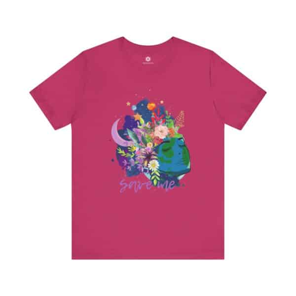 Earth, Save Me Tee, Vibrant Art Shirt for Eco-Lovers & Planet Protectors - Image 8