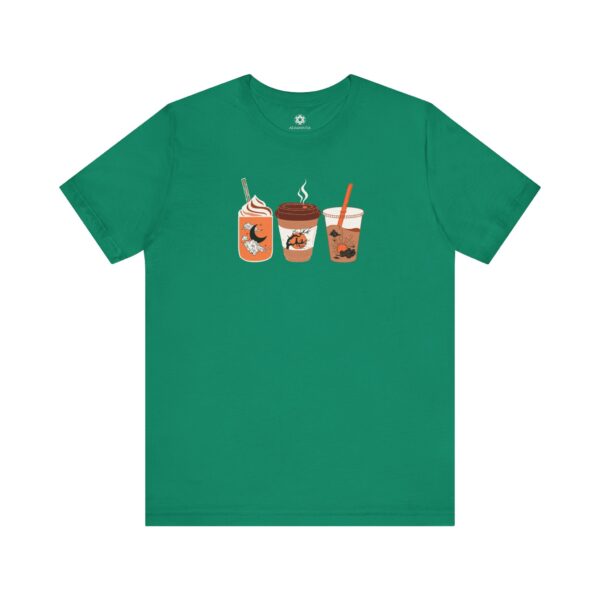 Coffee Cups T-Shirt, Cute Unisex Tee for Coffee Lovers, Fall Girls & Brew Babes ☕🍁 - Image 9