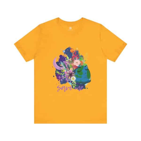Earth, Save Me Tee, Vibrant Art Shirt for Eco-Lovers & Planet Protectors - Image 5