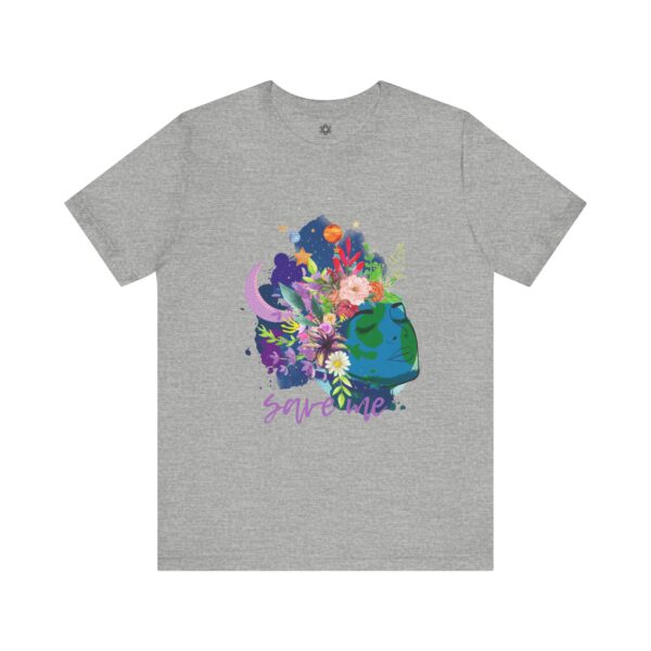 Earth, Save Me Tee, Vibrant Art Shirt for Eco-Lovers & Planet Protectors - Image 3