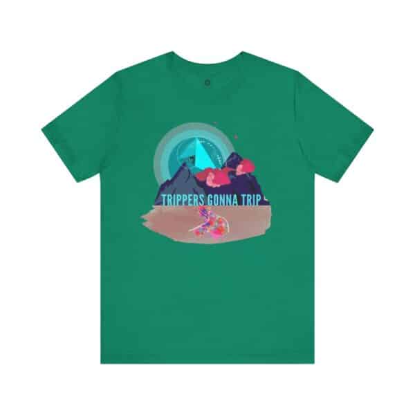 Trippers Gonna Trip Tee, Psychedelic Camper Vibes for Nature-Loving Daydreamers - Image 9