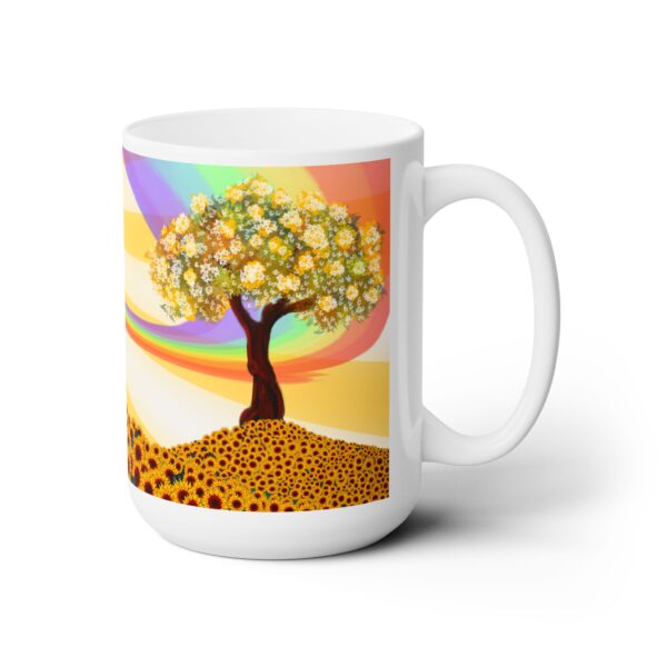 The Sun Tarot Mug – Tree of Life, Rainbow Light & Positive Love Energy, Daily Dose of Joy in a Cup ☀️🌈✨ - Image 3