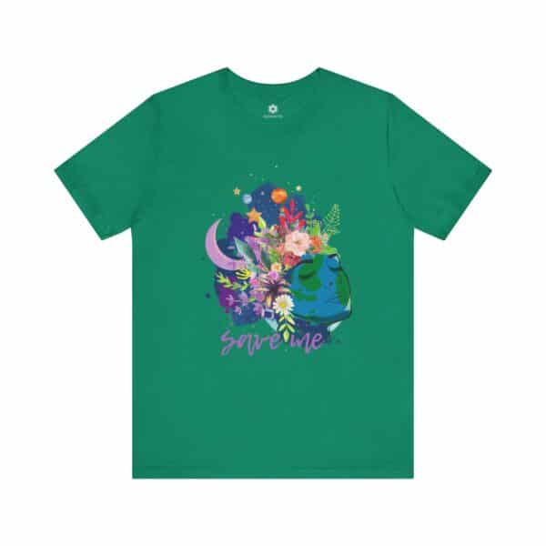 Earth, Save Me Tee, Vibrant Art Shirt for Eco-Lovers & Planet Protectors - Image 6