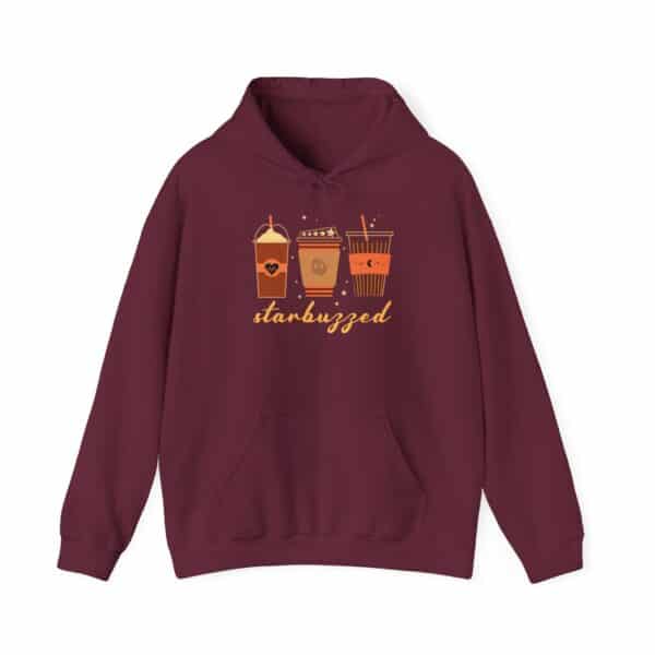 Starbuzzed Coffee Lover Hoodie | Cozy Fall Pullover for Caffeinated Cuties ☕🍂✨ - Image 8