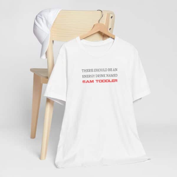 6AM Toddler Energy Drink T-Shirt, Funny Mom Life Tee for Strong, Sleep-Deprived Women ☕💪👶 - Image 3