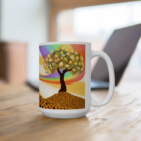 The Sun Tarot Mug – Tree of Life, Rainbow Light & Positive Love Energy, Daily Dose of Joy in a Cup ☀️🌈✨ - Image 4