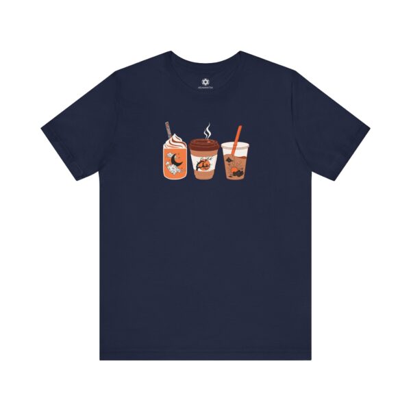 Coffee Cups T-Shirt, Cute Unisex Tee for Coffee Lovers, Fall Girls & Brew Babes ☕🍁 - Image 7