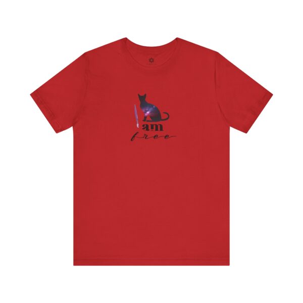 I Am Free Tee, Cosmic Cat, Bold Spirit, Unisex Affirmation Shirt for Dreamers & Rebels - Image 13