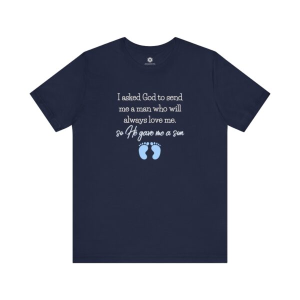 He Gave Me a Son T-Shirt, Faith-Based Boy Mom Tee, Mother’s Day Gift for New Moms & Moms of Sons - Image 7