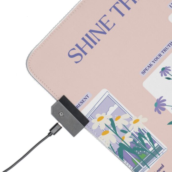 Shine Through Your Authentic Self | LED Tarot Mat for Intentional Readings, Radiant Intuition ✨🌼 - Image 3