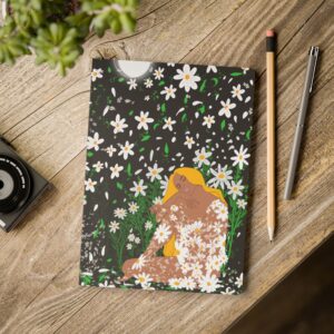 "Moonlit Daisy Goddess" Hardcover Journal | Intuitive Writing & Self-Love Reflection Notebook