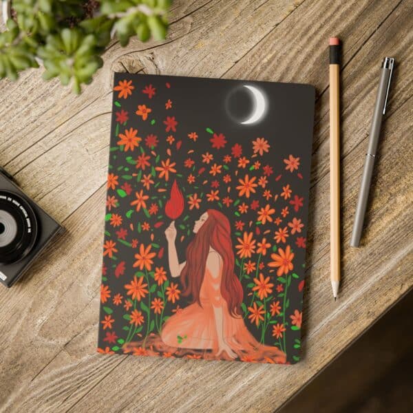 "Setting Intentions" Hardcover Journal - Lunar Ritual and Manifestation Notebook for Moon Phase Magic