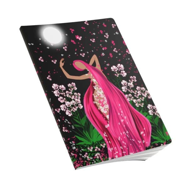 "Full Moon Goddess in Bloom" Hardcover Journal - Intention-Setting and Manifestation Notebook for Mystic Creatives - Image 7