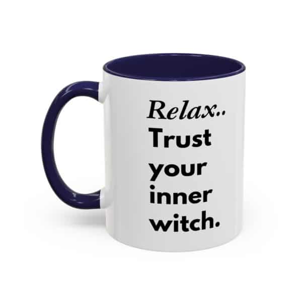 The hight Priestess Coffee Mug – “Relax, trust your inner witch” - Wisdom Tarot Card Mug 11oz ☕✨ - Image 5