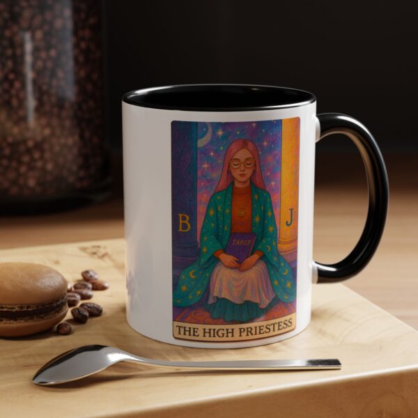 The hight Priestess Coffee Mug – “Relax, trust your inner witch” - Wisdom Tarot Card Mug 11oz ☕✨ - Image 2