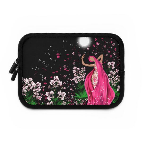 Full Moon Goddess Laptop Sleeve | Mystical Floral Art for Manifestation, Creative Flow - Image 7