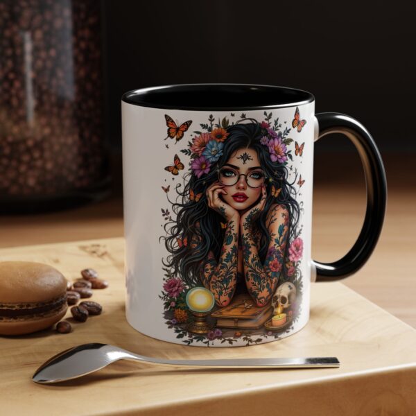 “Relax, I’m Just Here for the Tarot Tea” Mug - Mystic Babe Vibes with Every Sip 🔮🦋 - Image 2
