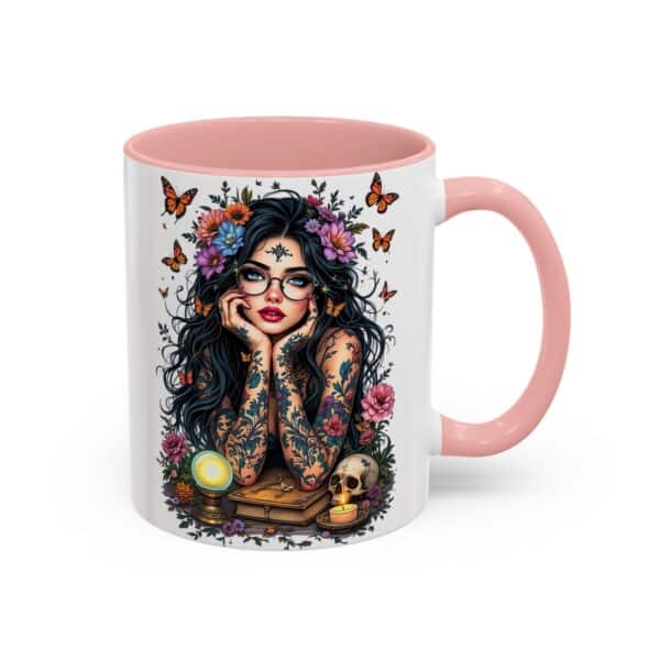 “Relax, I’m Just Here for the Tarot Tea” Mug - Mystic Babe Vibes with Every Sip 🔮🦋 - Image 6