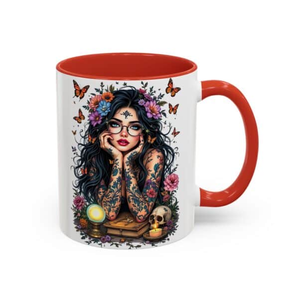 “Relax, I’m Just Here for the Tarot Tea” Mug - Mystic Babe Vibes with Every Sip 🔮🦋 - Image 8