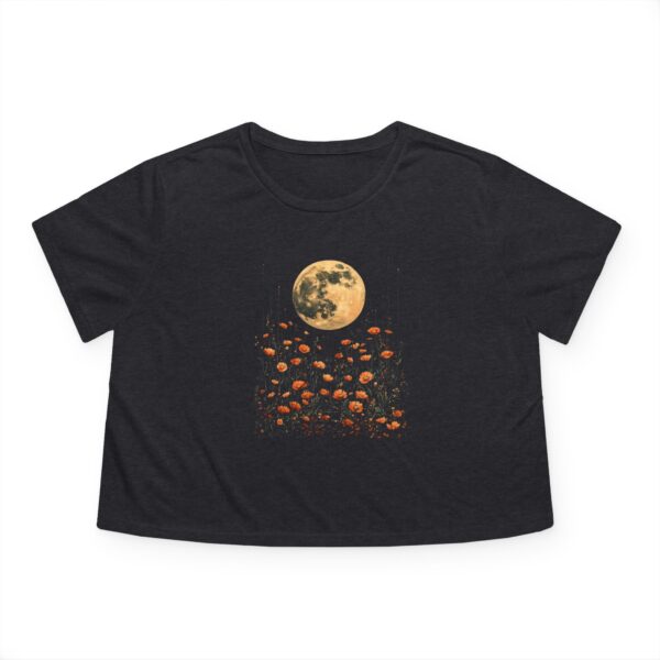 Full Moon & Wildflowers Flowy Crop Tee – Soft Witch Energy, All Day Comfort - Image 5