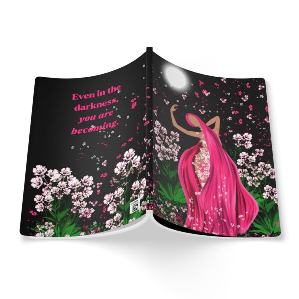 "Full Moon Goddess in Bloom" Hardcover Journal - Intention-Setting and Manifestation Notebook for Mystic Creatives - Image 6