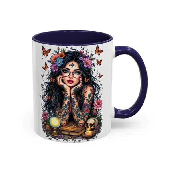 “Relax, I’m Just Here for the Tarot Tea” Mug - Mystic Babe Vibes with Every Sip 🔮🦋 - Image 4