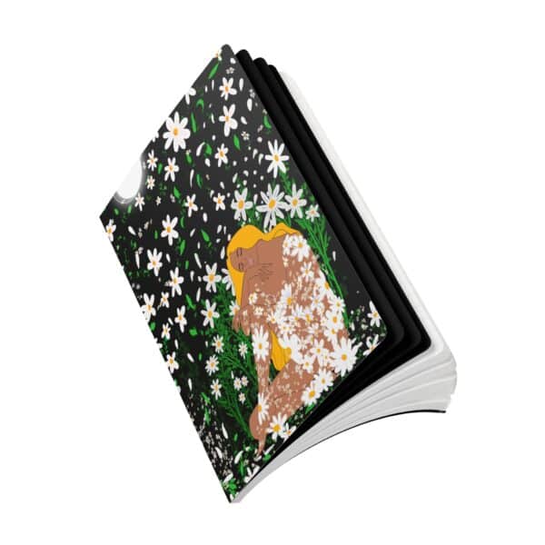 "Moonlit Daisy Goddess" Hardcover Journal | Intuitive Writing & Self-Love Reflection Notebook - Image 9