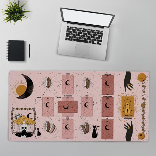 Moon Child Tarot Spread For Beginners - Large Mouse Pad For Tarot Students. Tarot Beginners - Image 2
