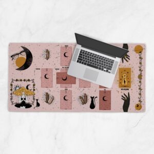 Moon Child Tarot Spread For Beginners - Large Mouse Pad For Tarot Students. Tarot Beginners